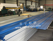 湖南彩鋼瓦_(dá)上海寶鋼彩鋼瓦0.5~1.0mm